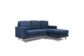 Sofá con chaise Oslo Azul
